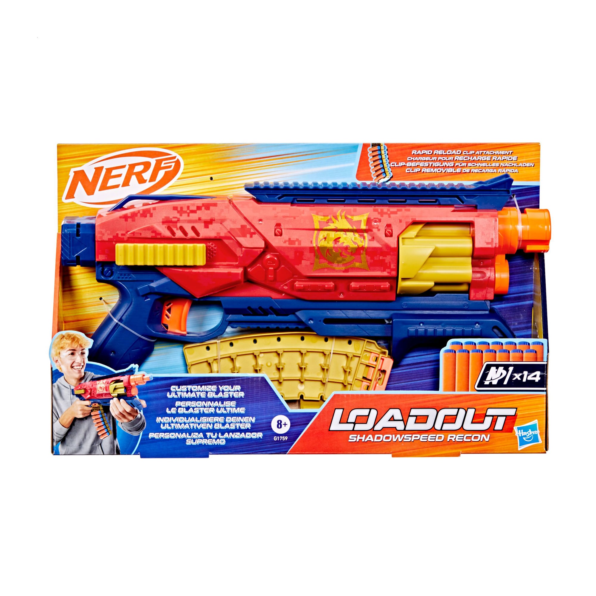 Іграшковий бластер Nerf Loadout Shadowspeed Recon, від 8 років (G1759)